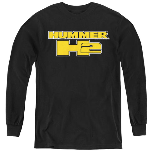 Hummer H2 Block Logo Youth Long Sleeve T-Shirt