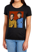 Star Trek Kirk and Spock Friends Womens T-Shirt