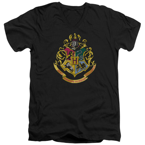 Harry Potter Hogwarts School Crest V-Neck T-Shirt