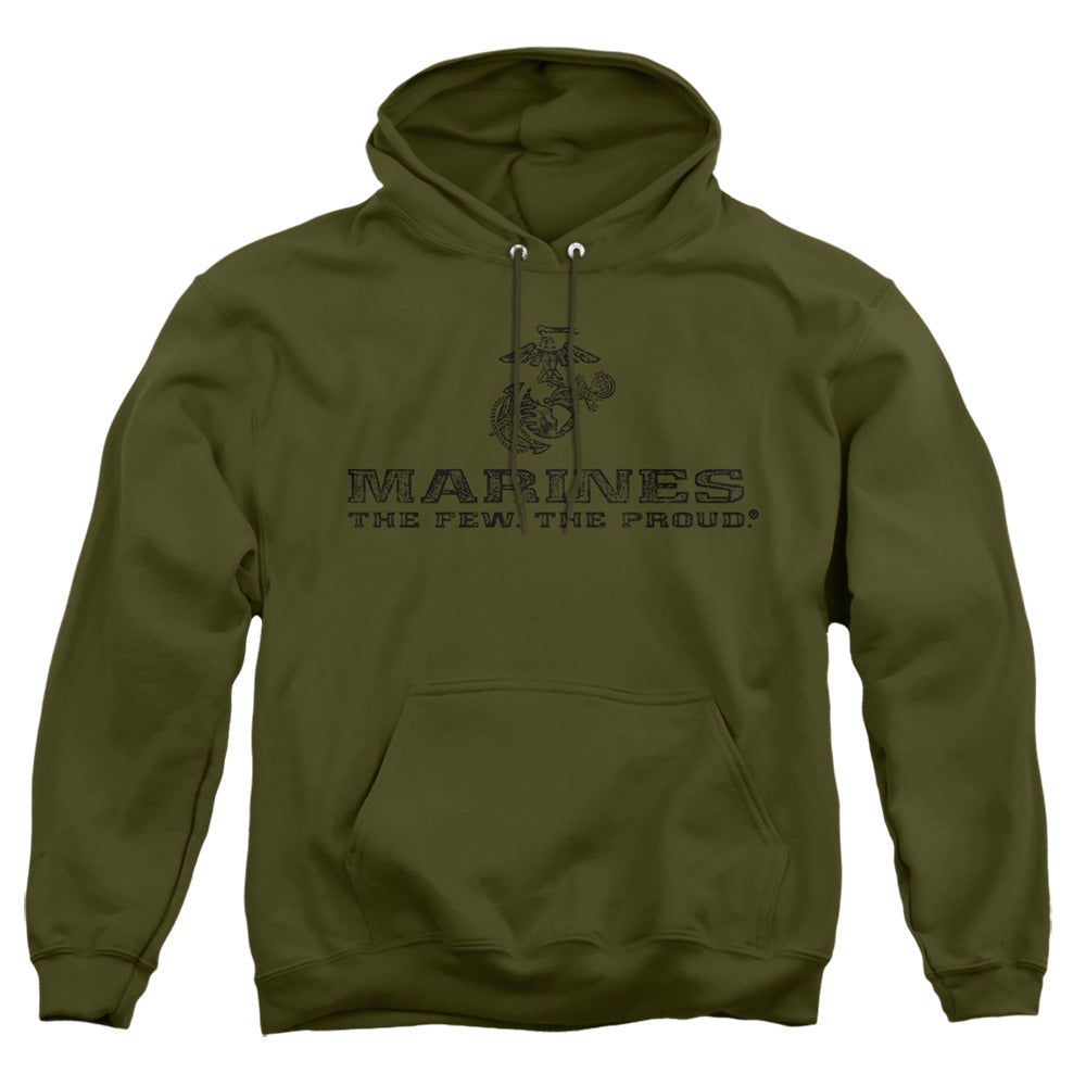 U.S. Marine Corps Distressed Logo Pullover Hoodie