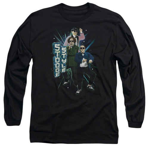 The Three Stooges Stooge Style Long Sleeve T-Shirt