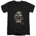 Batman Crazy Lips V-Neck T-Shirt