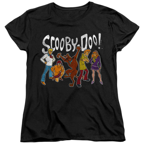 Scooby-Doo The Gang Black Womens T-Shirt
