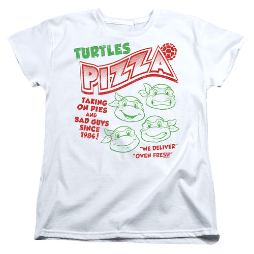 Teenage Mutant Ninja Turtles Turtles Pizza Womens T-Shirt