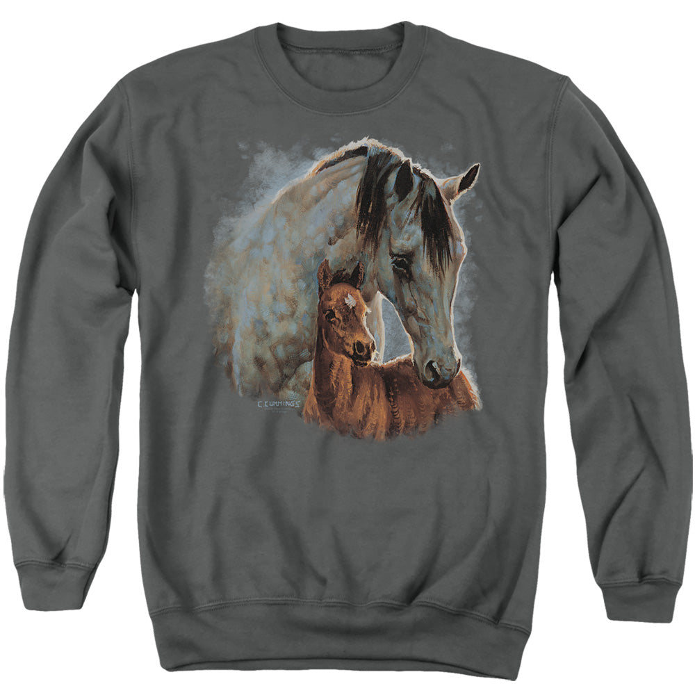 Wild Wings Painted Horses Crewneck Sweatshirt