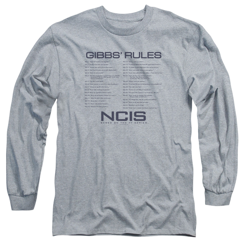NCIS Gibbs Rules Long Sleeve T-Shirt