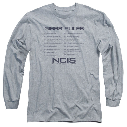 NCIS Gibbs Rules Long Sleeve T-Shirt
