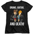 Beavis and Butthead Drums, Guitar, And Death Womens T-Shirt