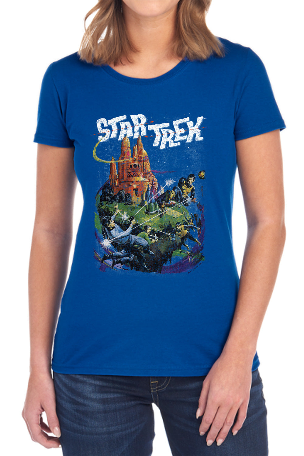 Star Trek Vulcan Battle Womens T-Shirt