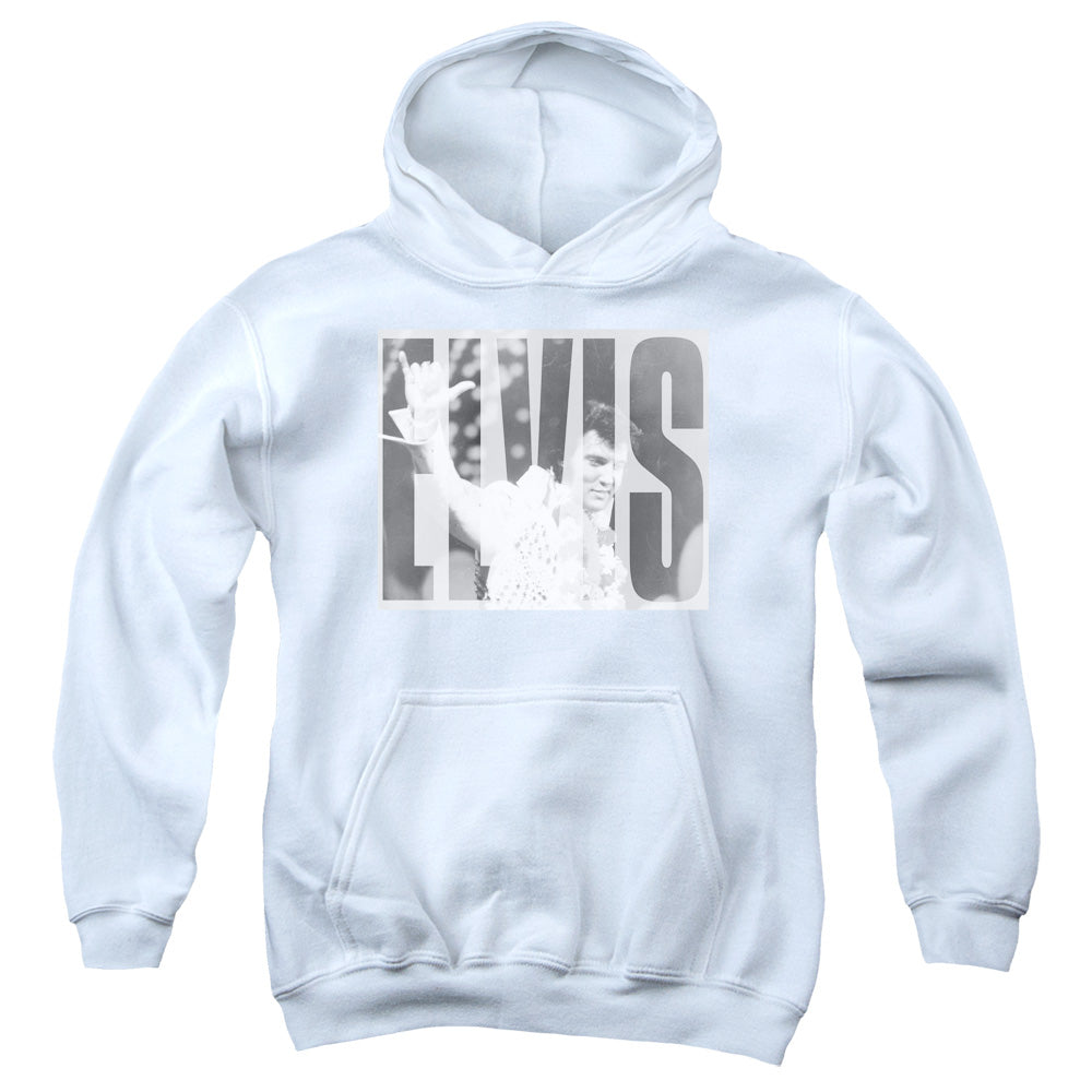 Elvis Presley Aloha Gray Youth Hoodie
