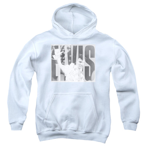 Elvis Presley Aloha Gray Youth Hoodie
