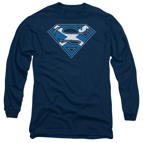 Superman Scottish Shield Long Sleeve T-Shirt