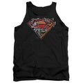 Superman Breaking Chain Logo Tank Top