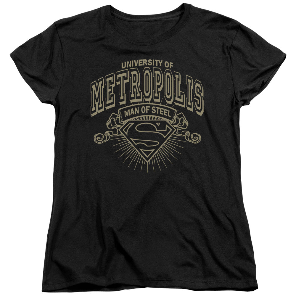Superman University of Metropolis Womens T-Shirt