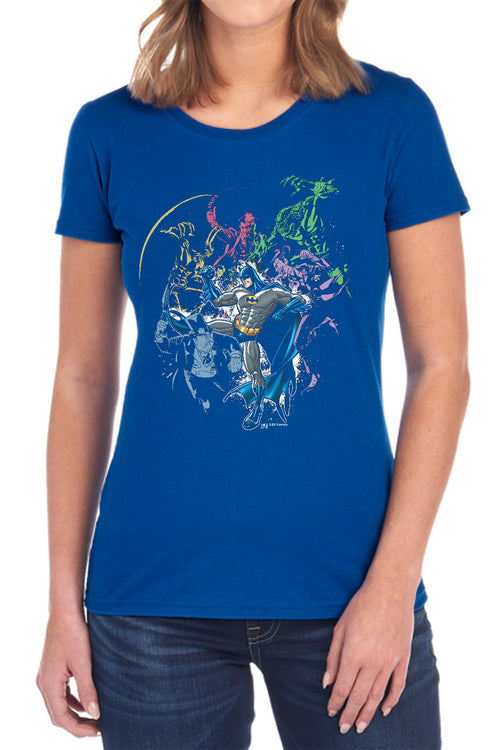 Batman Surrounded Womens T-Shirt