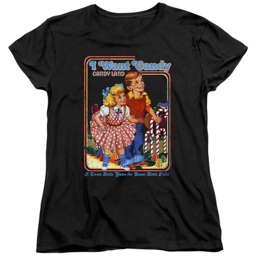 Candy Land I Want Candy Womens T-Shirt
