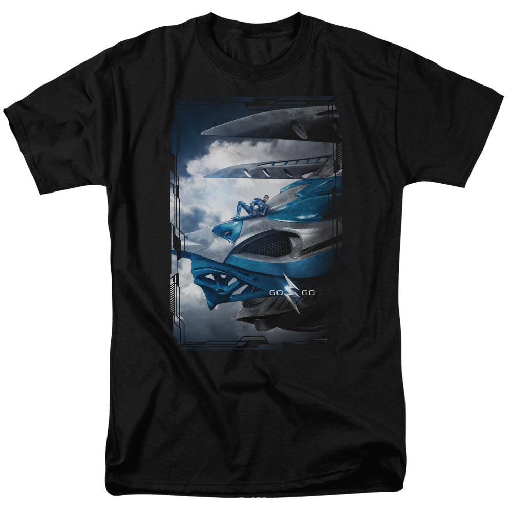 Mighty Morphin Power Rangers: The Movie Blue Zord Poster T-Shirt