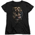 Batman v Superman Three In Action Womens T-Shirt