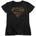 Superman Colored Shield Womens T-Shirt