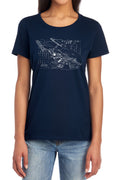Star Trek Enterprise Blueprint Womens T-Shirt