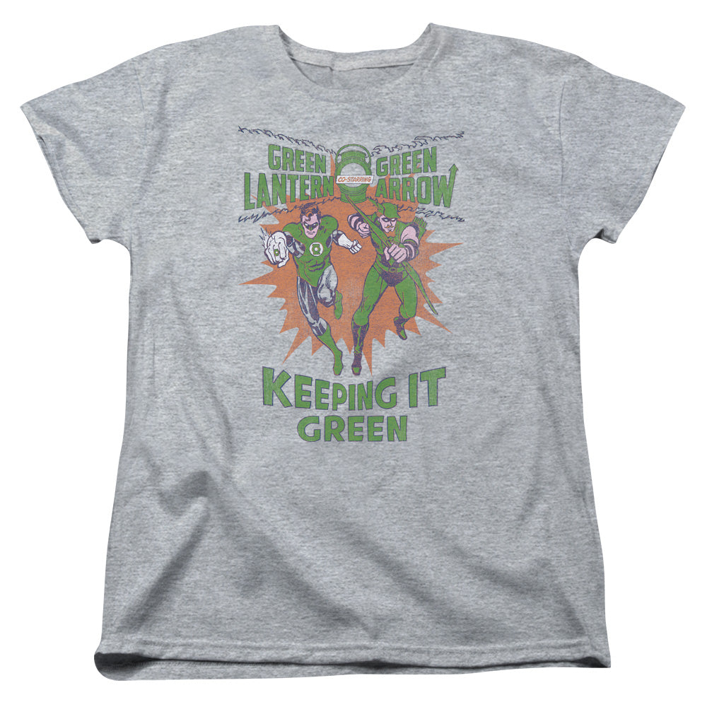 Green Lantern Keeping It Green Womens T-Shirt