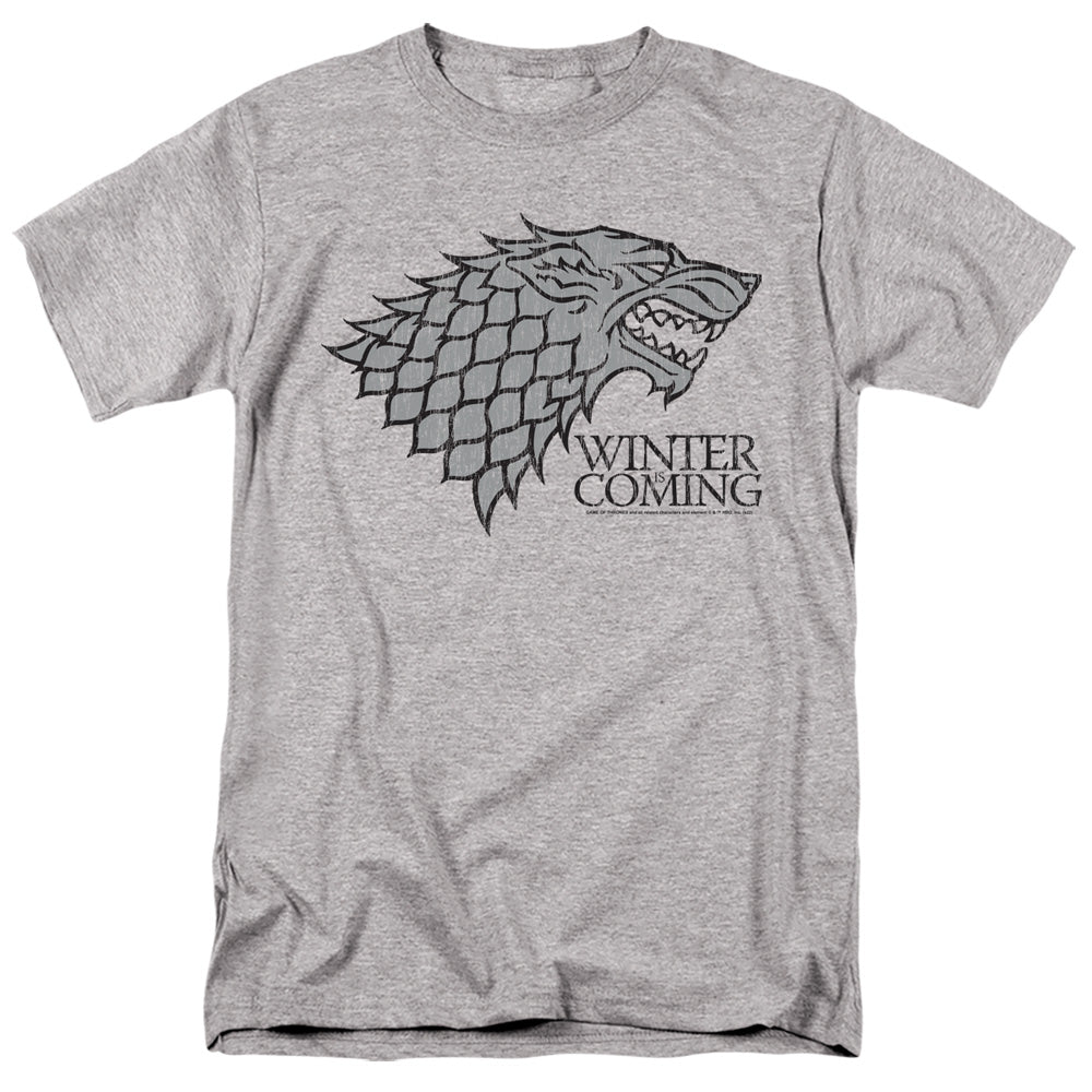 Game of Thrones Startk Winter Is Coming On Gray T-Shirt
