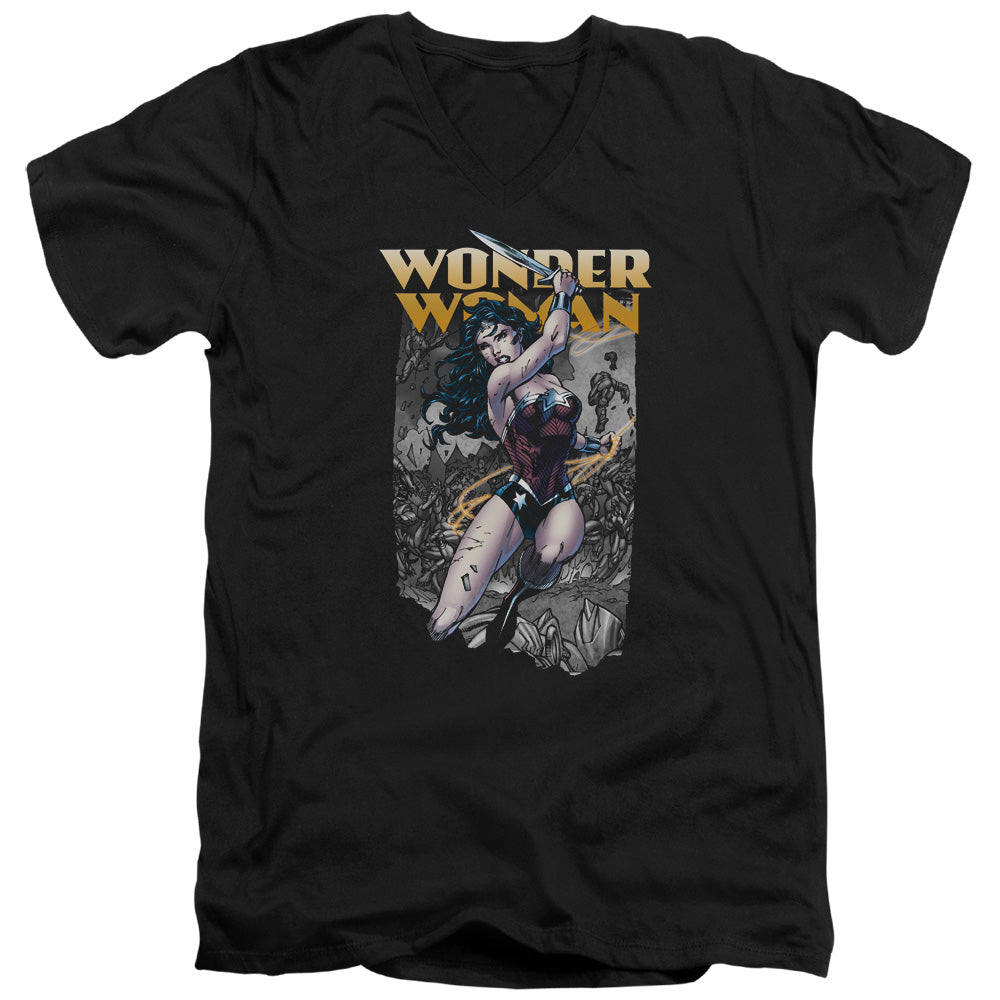 Wonder Woman Wonder Slice V-Neck T-Shirt