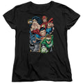 Justice League Break Free Womens T-Shirt