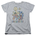 Sesame Street Colorful Group Womens T-Shirt