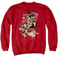 DC Comics Dripping Characters Crewneck Sweatshirt