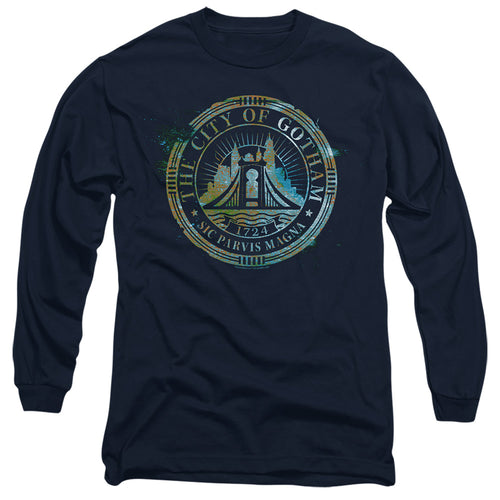 The Batman City of Gotham Seal Long Sleeve T-Shirt