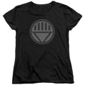 Green Lantern Black Symbol Womens T-Shirt