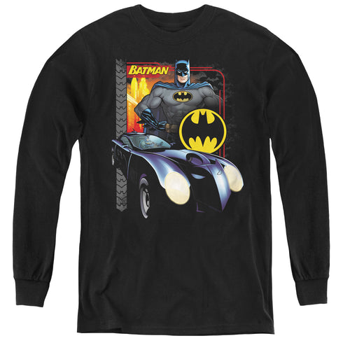 Batman Bat Racing Youth Long Sleeve T-Shirt