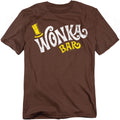 Willy Wonka & the Chocolate Factory Wonka Bar on Brown T-Shirt