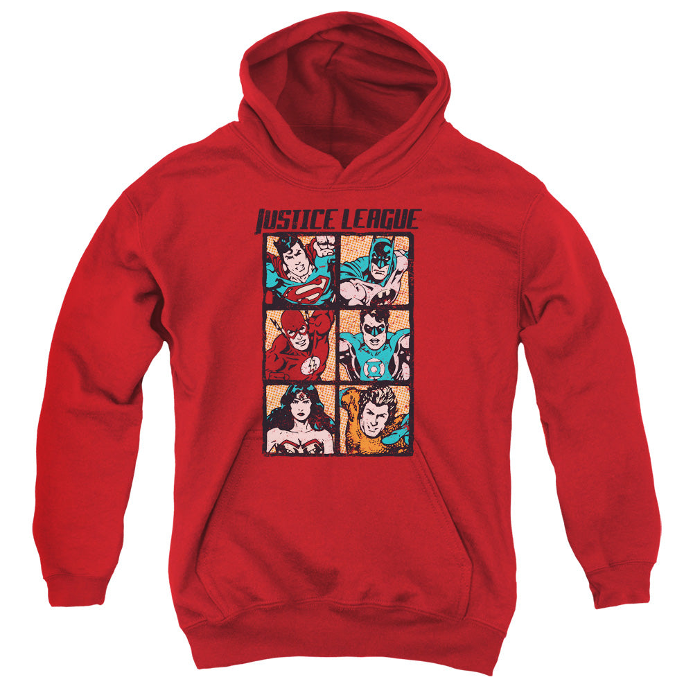 Justice League Rough Panels Youth Hoodie