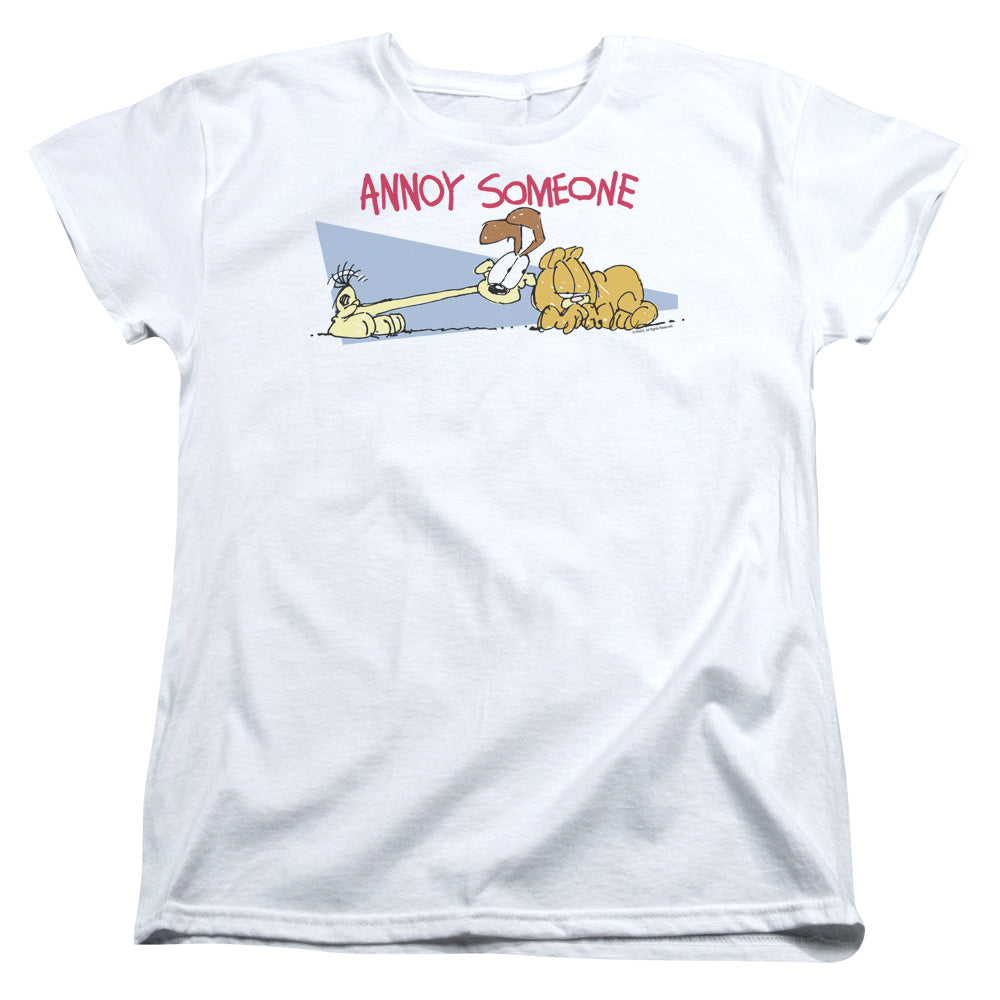 Garfield Annoy Someone Womens T-Shirt