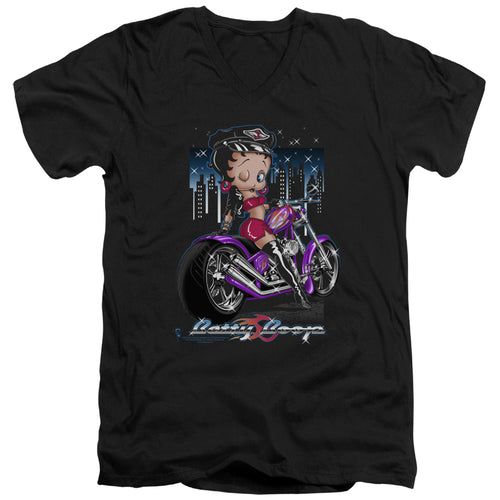 Betty Boop City Chopper V-Neck T-Shirt