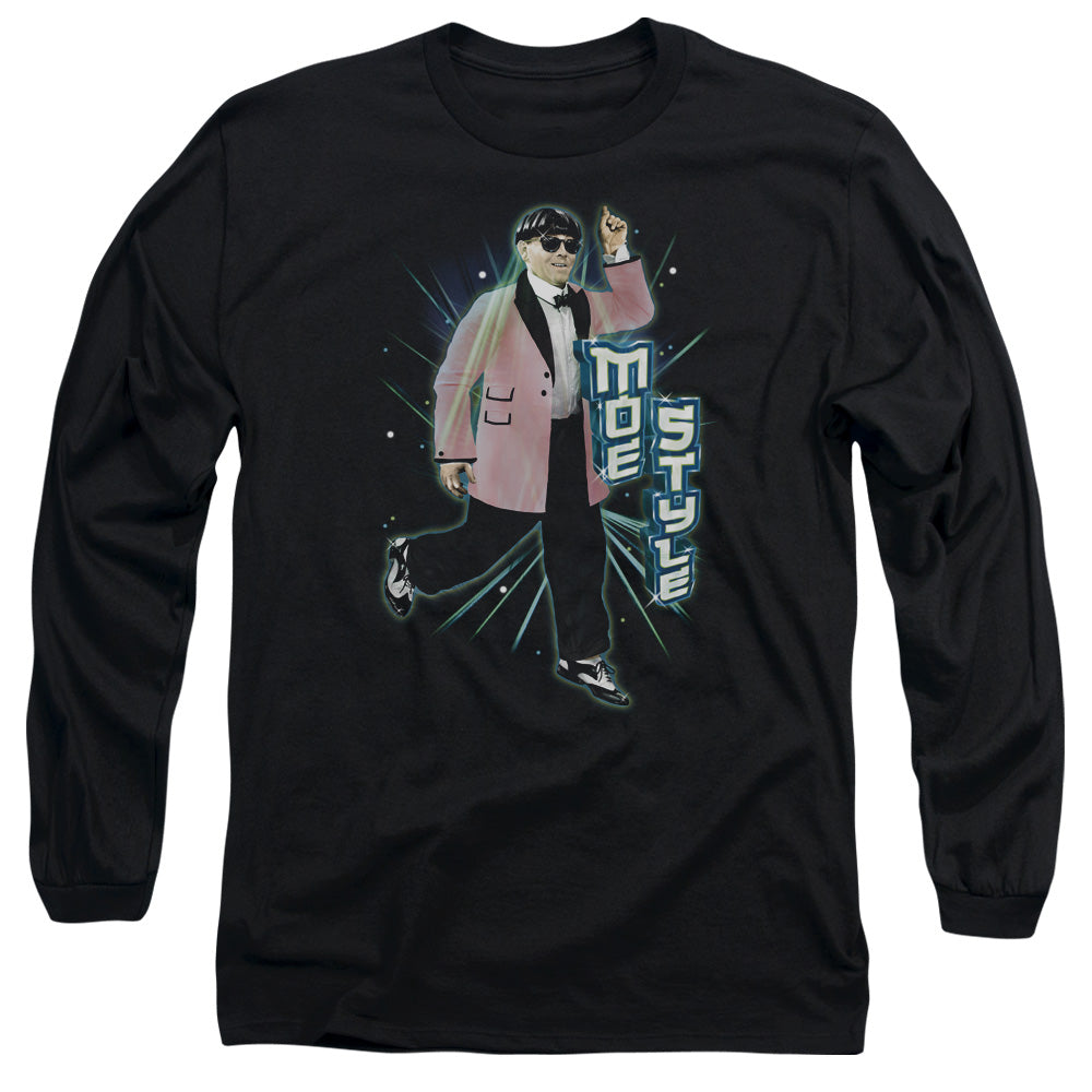 The Three Stooges Moe Style Long Sleeve T-Shirt