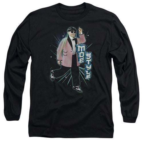The Three Stooges Moe Style Long Sleeve T-Shirt