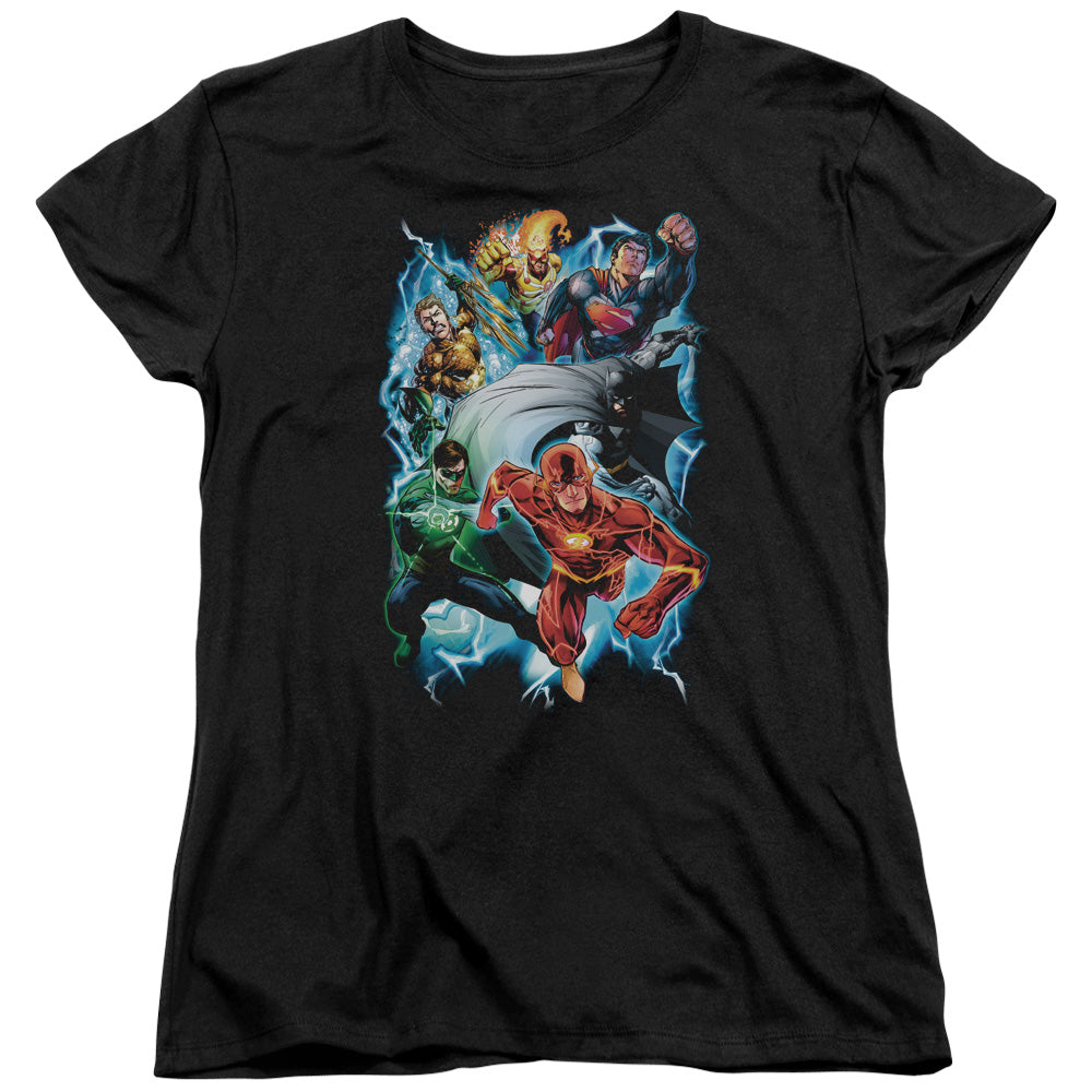 DC Comics Electric Team Womens T-Shirt