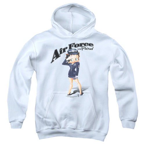 Betty Boop Air Force Boop Youth Hoodie
