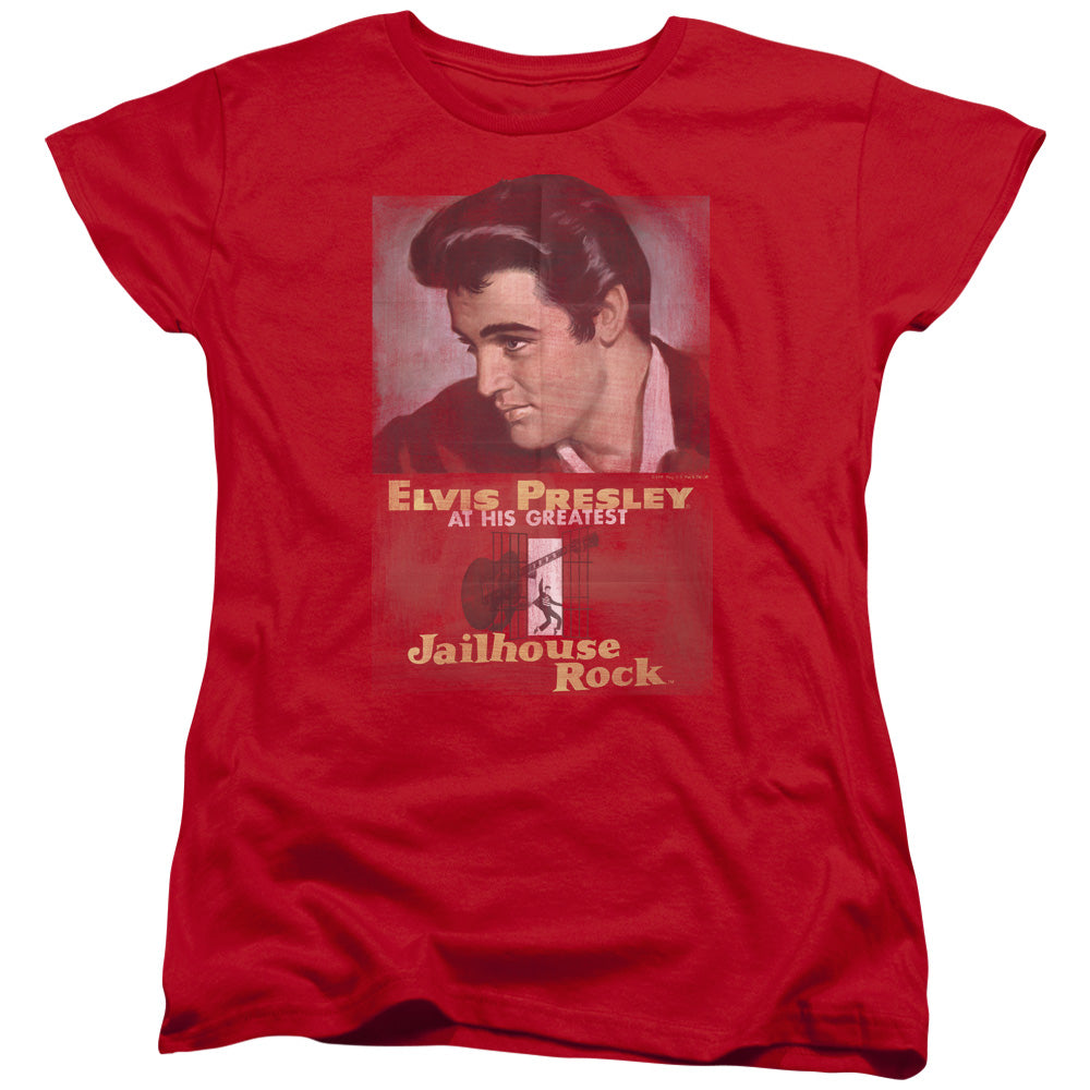 Elvis Presley Jailhouse Rock Poster Womens T-Shirt
