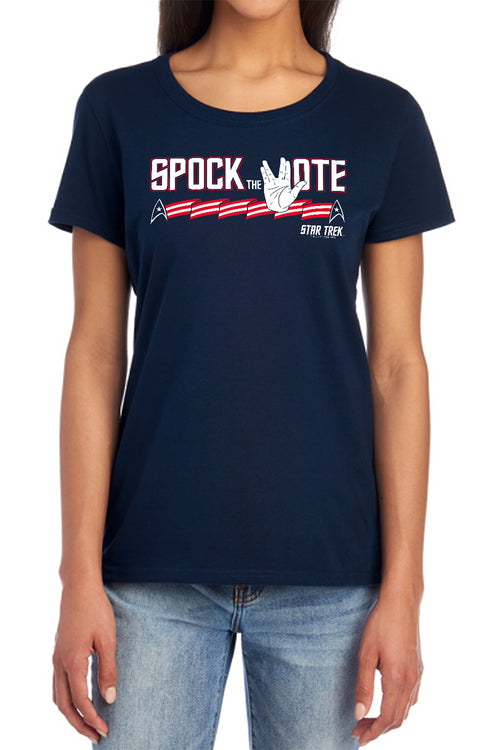Star Trek Spock the Vote Womens T-Shirt
