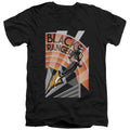 Mighty Morphin Power Rangers Black Ranger Deco V-Neck T-Shirt