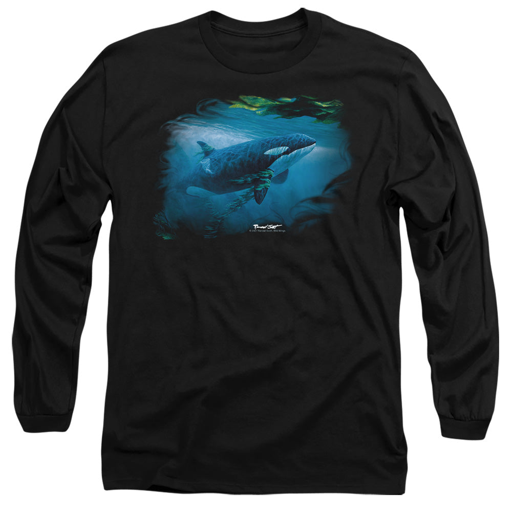 Wild Wings Pursuit Through the Kelp Orca Long Sleeve T-Shirt