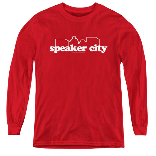 Old School Speaker City Logo Youth Long Sleeve T-Shirt