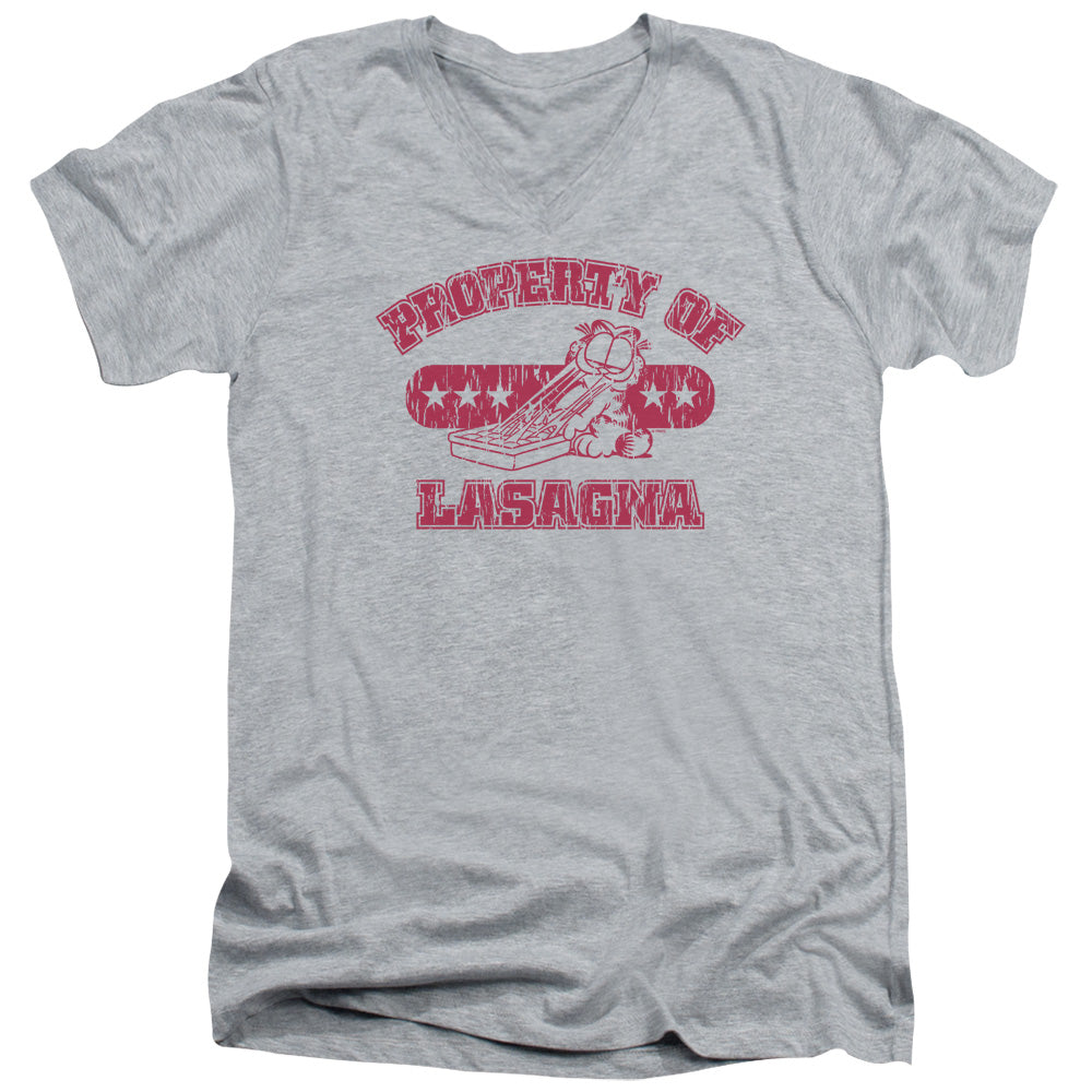 Garfield Property Of Lasagna V-Neck T-Shirt