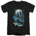 Batman Glow Of The Moon V-Neck T-Shirt