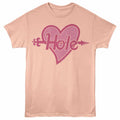 Heart Hole t-shirt in peach
