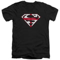 Superman English Shield V-Neck T-Shirt